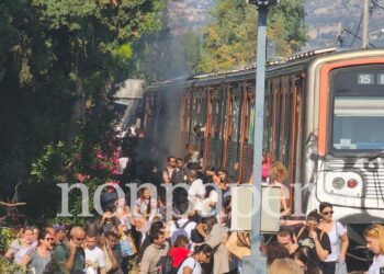 Φωτιά σε συρμό του Ηλεκτρικού στη Νερατζιώτισσα: Αποκαταστάθηκαν τα δρομολόγια