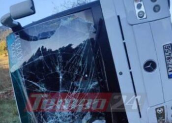 Καλάβρυτα: Λεωφορείο με μαθητές έπεσε σε χαράδρα (Photo)