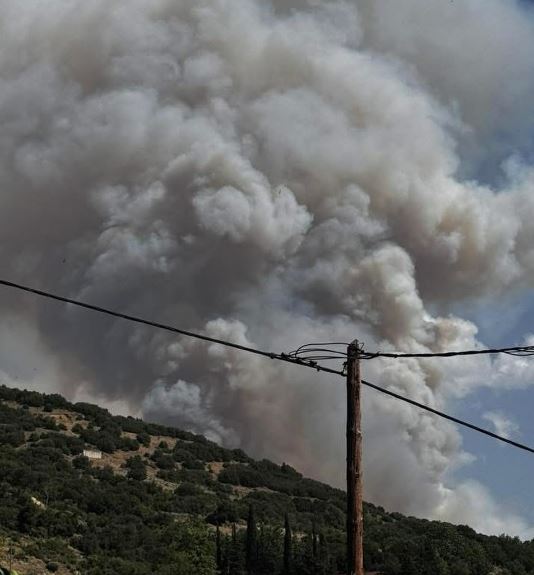 Τρόμος στην Κορινθία:  Αναζωπυρώθηκε η φωτιά – 112 για εκκενώσεις 3 οικισμών (βίντεο)