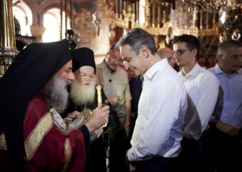 Μητσοτάκης στο Άγιο Όρος