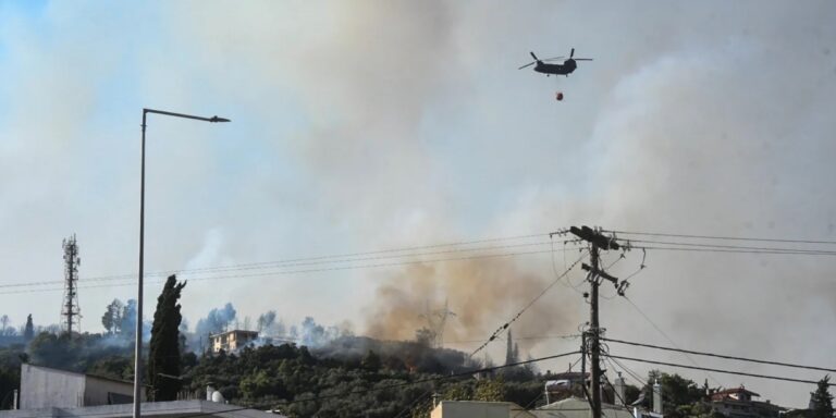 Χάρτης πρόβλεψης κινδύνου πυρκαγιάς για σήμερα, Δευτέρα