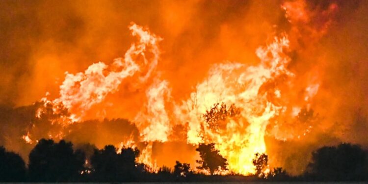 Η μισή Ελλάδα σε πύρινο κλοιό – Δύσκολη νύχτα σε Αχαΐα, Χίο, Πρέβεζα και Ζάκυνθο – Ολονύχτια μάχη με 4.850 πυροσβέστες – Μπαράζ μηνυμάτων από το 112