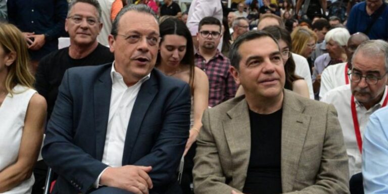 ΣΥΡΙΖΑ: Φάμελλος και Τσίπρας στην Τελετή Ονοματοδοσίας του Λιμένα Σύμης σε «Νεκτάριος Σαντορινιός»