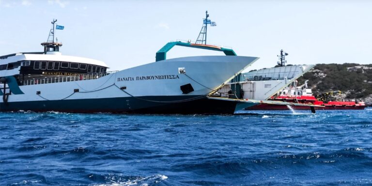 Απολογείται σήμερα ο καπετάνιος για την προσάραξη του φέρι μποτ στα Νέα Στύρα