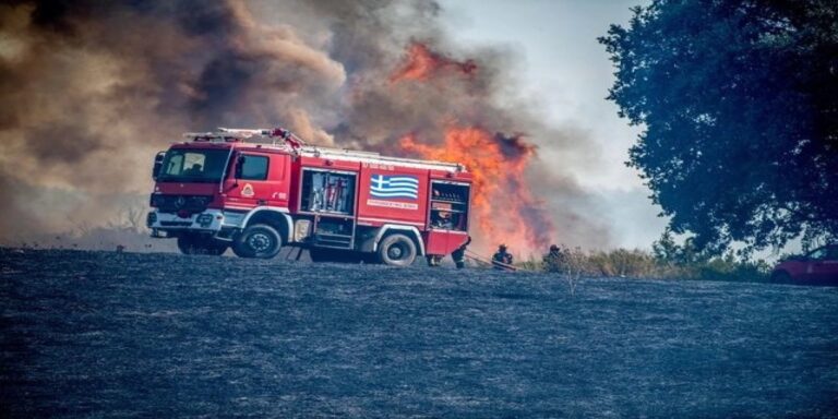 Φωτιά σε δασική έκταση στο Λεοντάρι Αρκαδίας, σηκώθηκαν 7 εναέρια μέσα