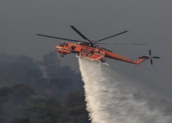 Χάρτης πρόβλεψης κινδύνου πυρκαγιάς για σήμερα, Τρίτη