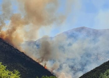 Αχαΐα: Μαίνεται η φωτιά στην περιοχή Λιβάρτζι