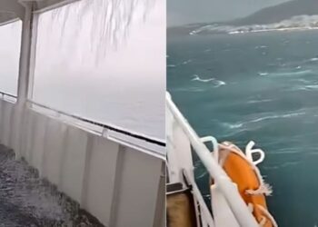 Καιρός: Περιπέτεια στο Ιόνιο για πλοίο της γραμμής Κέρκυρα – Ηγουμενίτσα (Βίντεο)