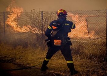 Φωτιά στην Αρκαδία -Επιχειρούν εναέρια μέσα στις Λίμνες Μαινάλου