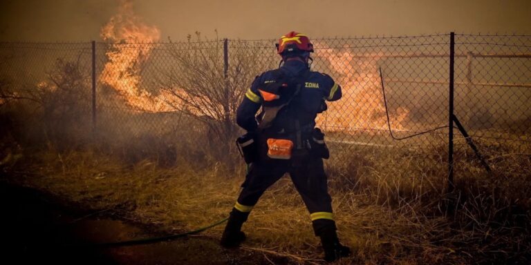 Φωτιά στην Αρκαδία -Επιχειρούν εναέρια μέσα στις Λίμνες Μαινάλου