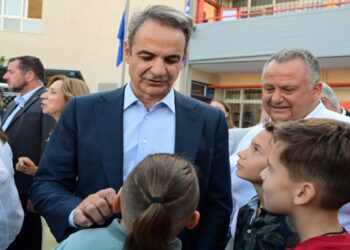 Στη Νέα Φιλαδέλφεια για τον αγιασμό της νέας σχολικής χρονιάς ο Κυριάκος Μητσοτάκης