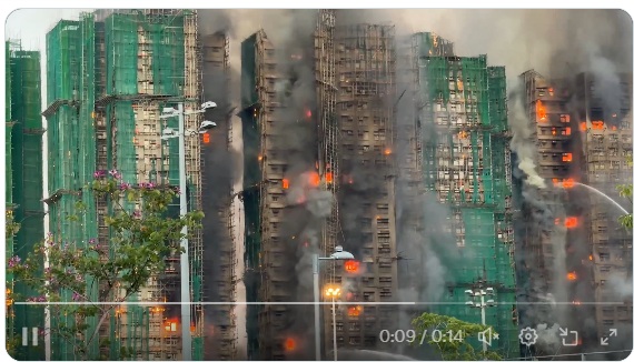 Σοκαριστικά βίντεο από την πυρκαγιά στο Χονγκ Κονγκ: Αυξάνονται οι νεκροί