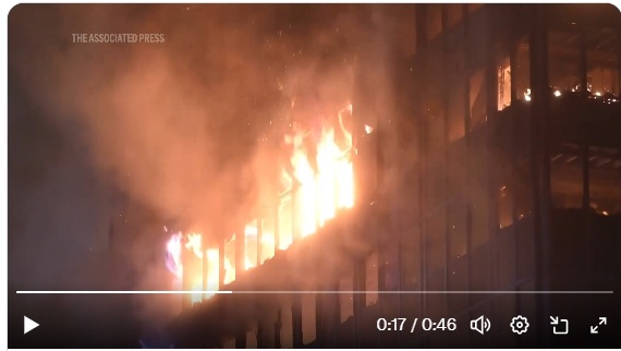 Κροατία: Παρανάλωμα του πυρός ουρανοξύστης στο Ζάγκρεμπ (βίντεο)