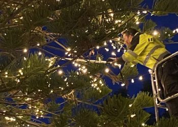 Στολίστηκε για τα Χριστούγεννα η Βουλή – Έβαλε την «πινελιά» του ο Πρόεδρος