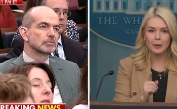 Παραλήρημα Λέβιτ: ΤΡΑΜΠούκισε  δημοσιογράφο λόγω ICE -«Είσαι αριστερός ακτιβιστής»! (βίντεο)