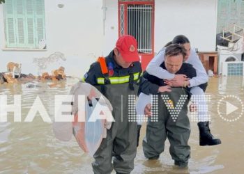 Κακοκαιρία στην Ηλεία: Εκκενώθηκαν σχολεία στον Πύργο ενώ απειλούνται οι πυρόπληκτοι της Αρχαίας Ολυμπίας (βίντεο)
