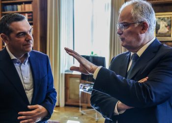Αλέξης Τσίπρας: Στο προεδρικό μέγαρο με τον Τασούλα
